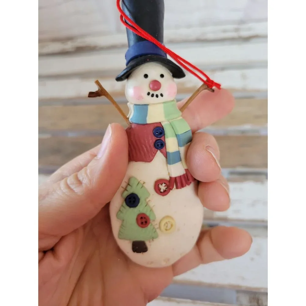 Snowman tree‎ plastic ornament Xmas holiday tree